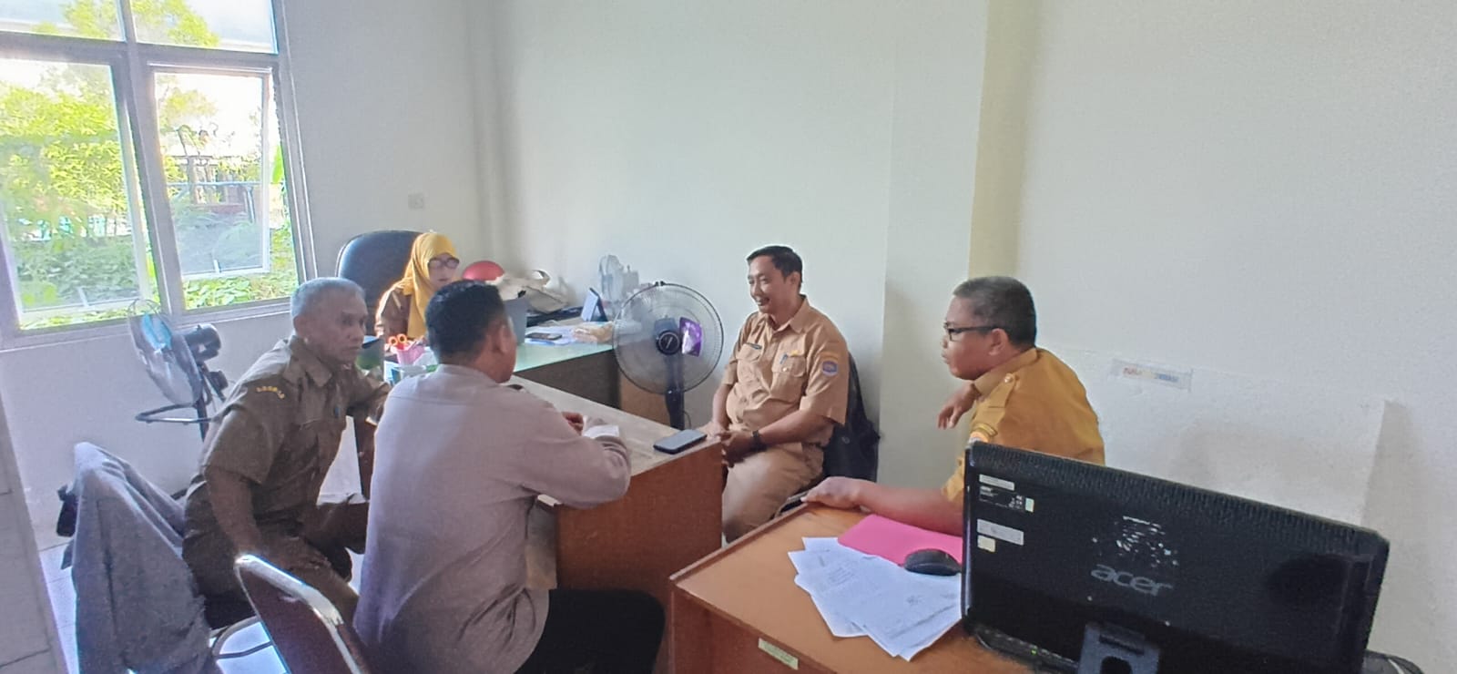 Koordinasi Bersama Kelurahan Juata Kerikil Terkait Permintaan Data PK5 dan Data Perusahaan Tahun 2026